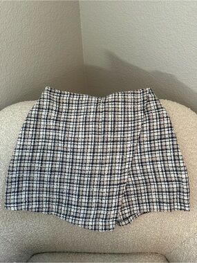 ABERCROMBIE - Plaid Tweed Skort, XS